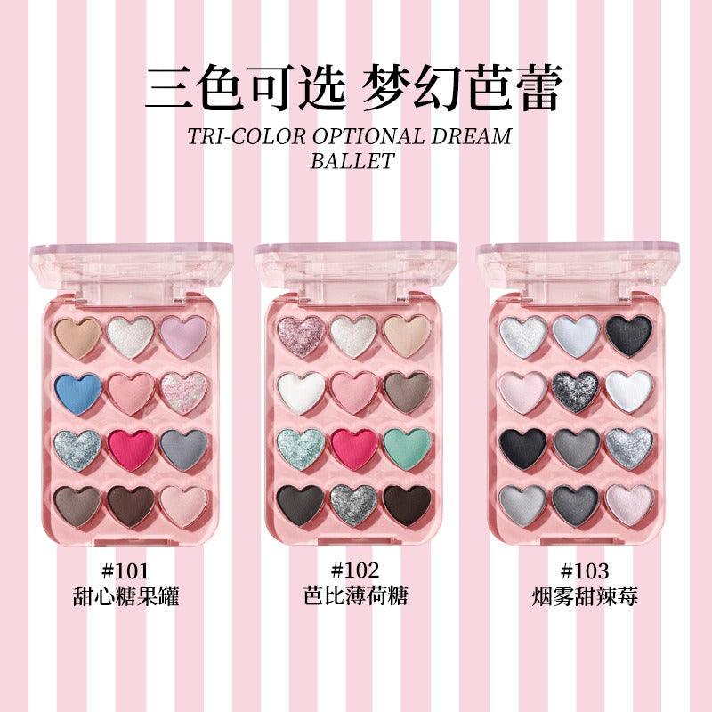 Dream Ballet 12 Colors Eyeshadow Palette 6.6g