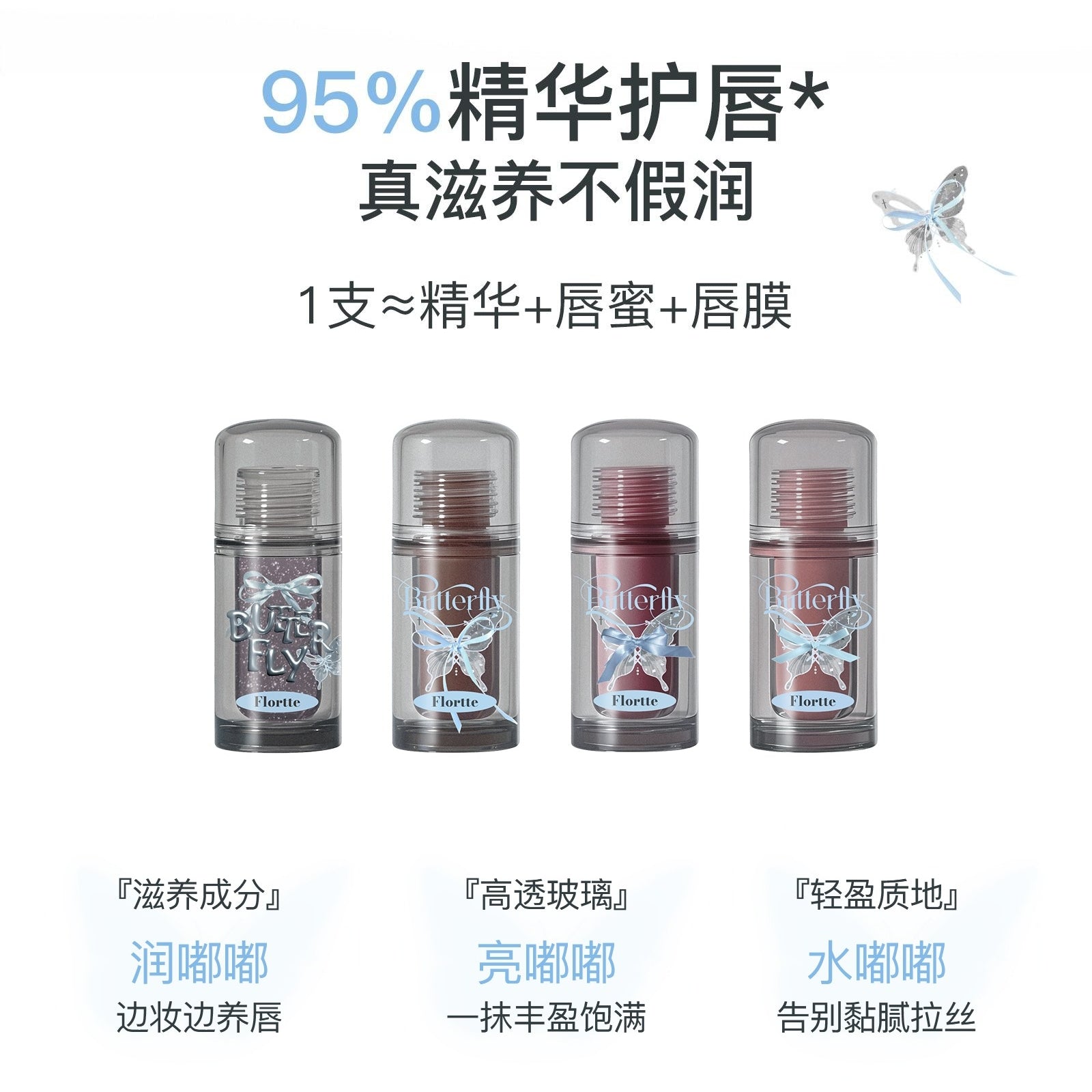 Twin Butterfly Series Lip Serum Twin B 1.9g