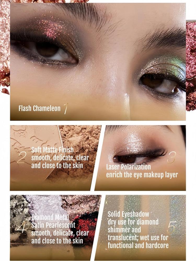 4 Colors Eyeshadow Palette Gold Rush 4g