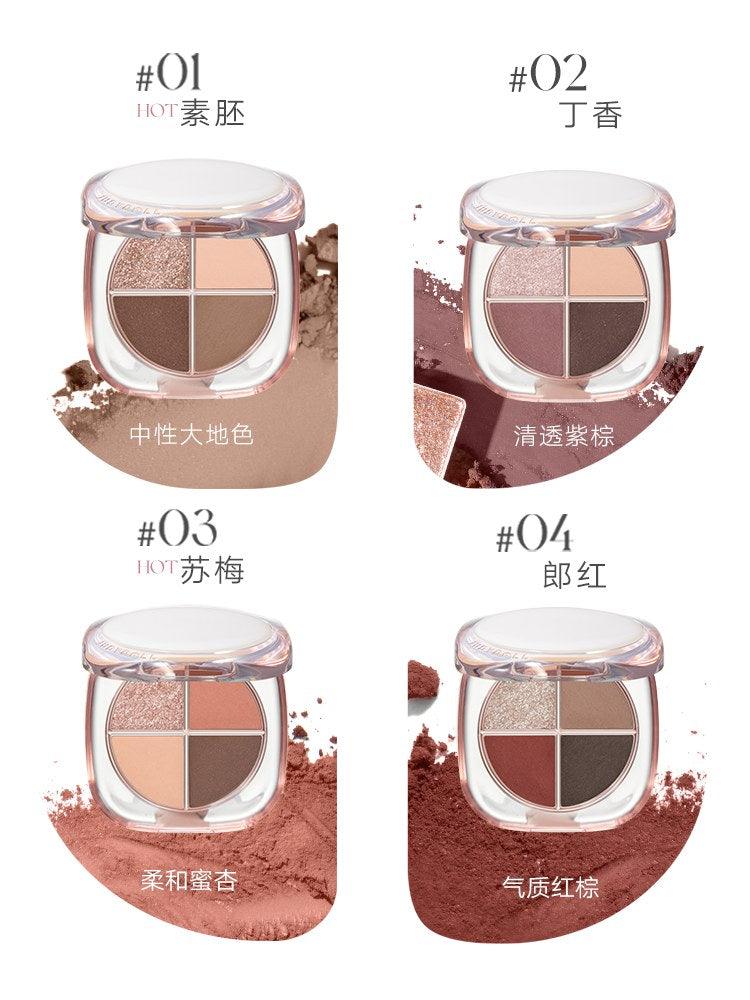 Glazed 4 Colors Eyeshadow Palette OOTD 6.5g