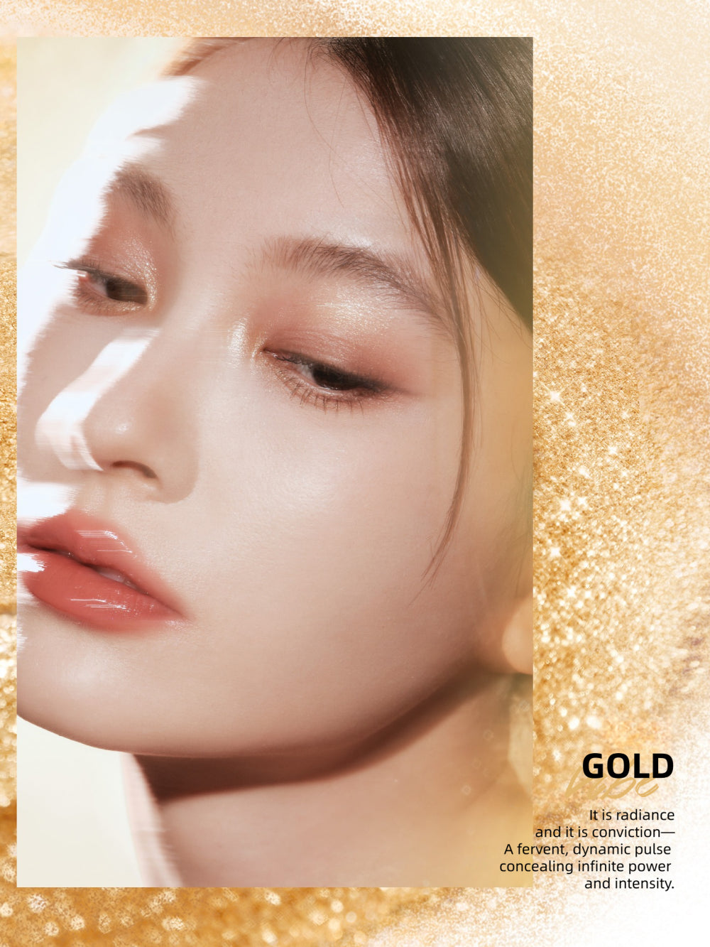 Gold Vibe Series Makeup Look for New Year