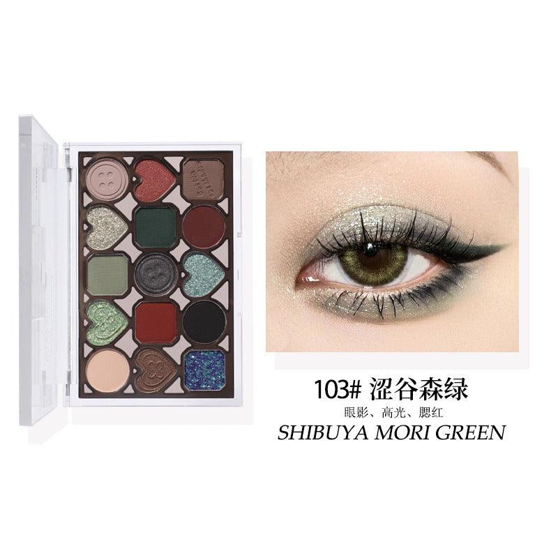 Button Series Eye Palette 15 Colors 12g