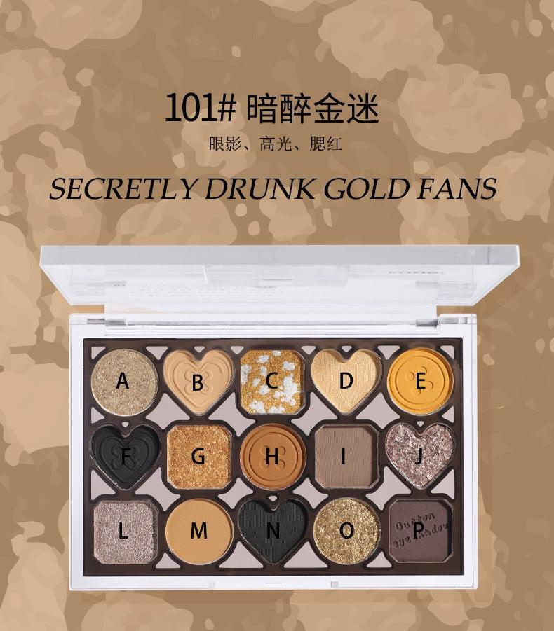 Button Series Eye Palette 15 Colors 12g