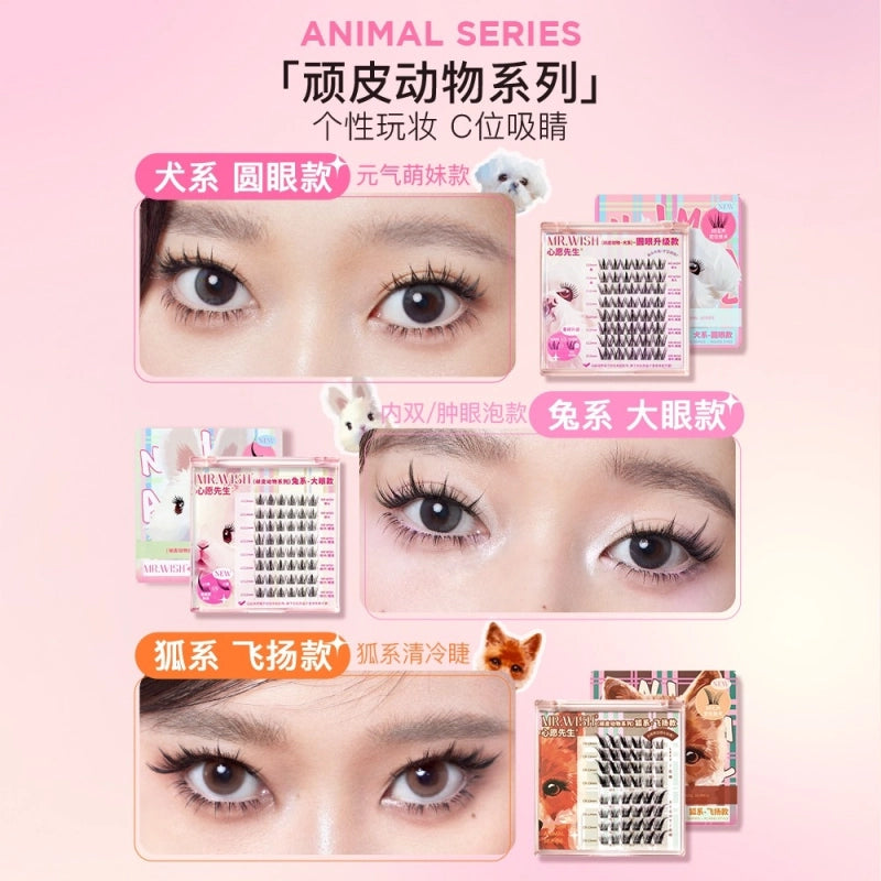 Naughty Animal Series Rabbit Dog Fox False Eyelashes