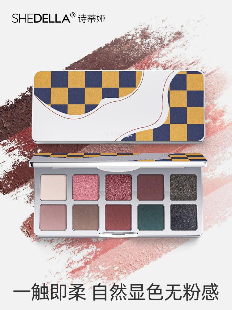 Checkerboard 10 Colors Eye Palette 10g