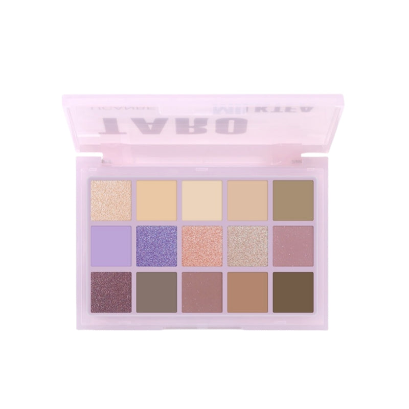 15 Colors Eyeshadow Palette Taro Milktea 10.8g