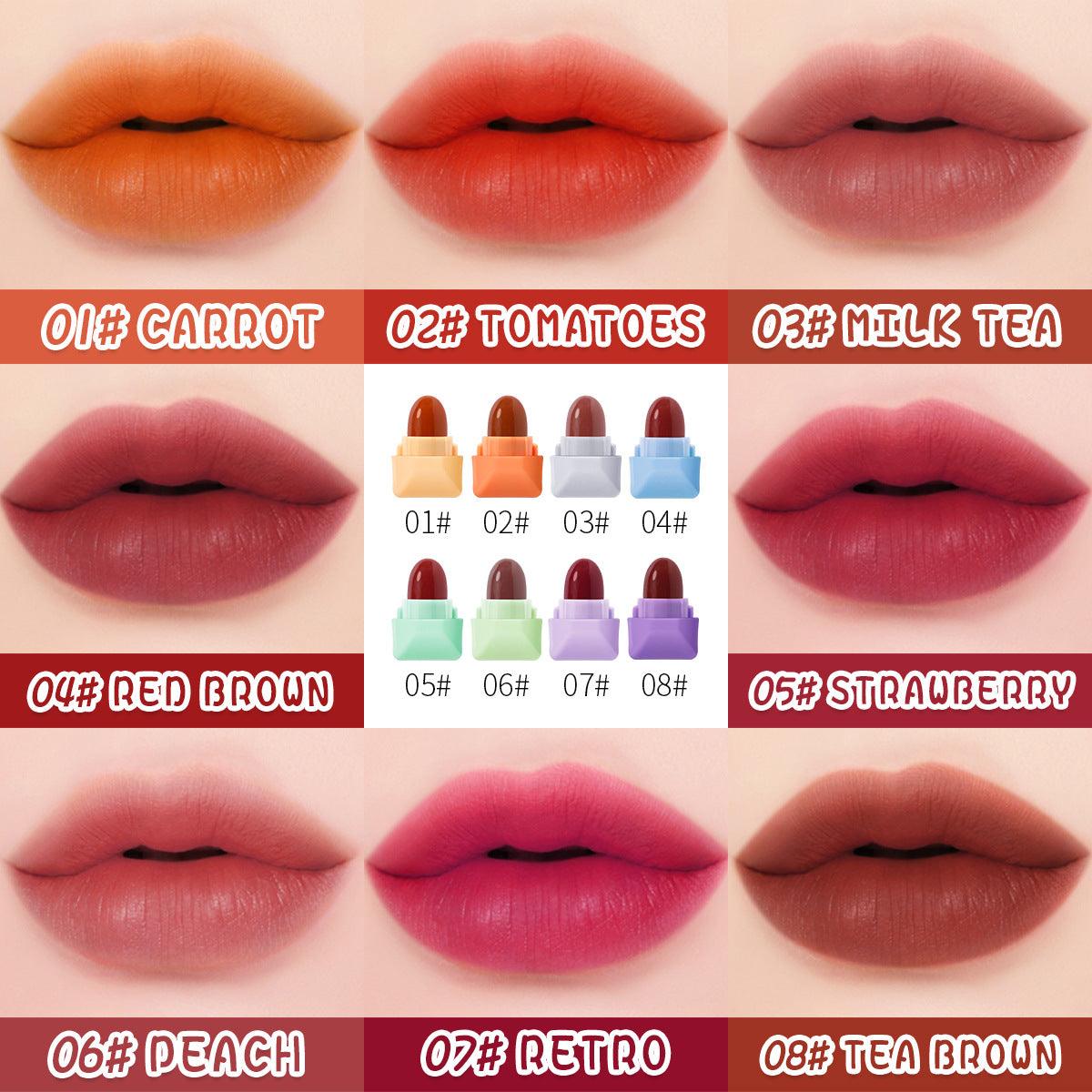【FREE GIFT】DEROL Little Monster Capsule Lipstick 8 Shades In DR040 - Chic Decent