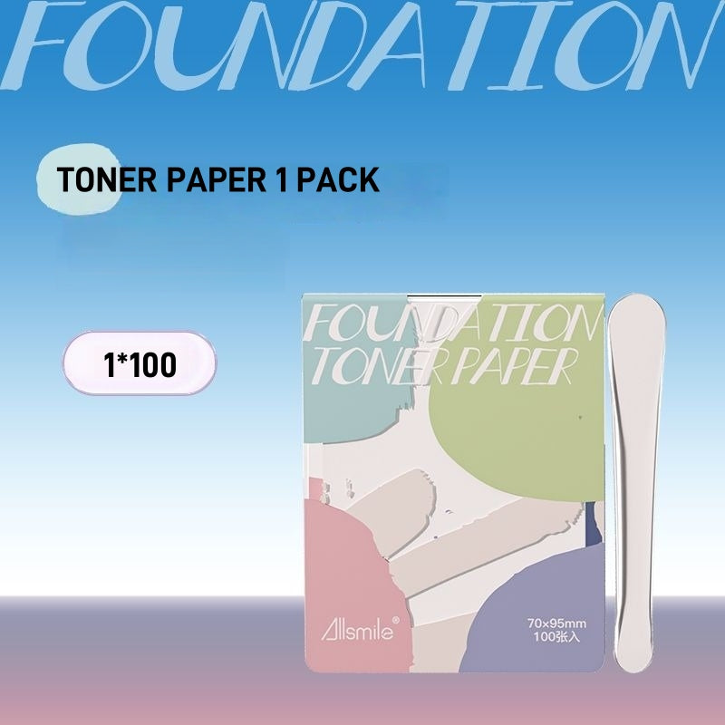 Allsmile Disposable Foundation Toner Paper 100 Sheets