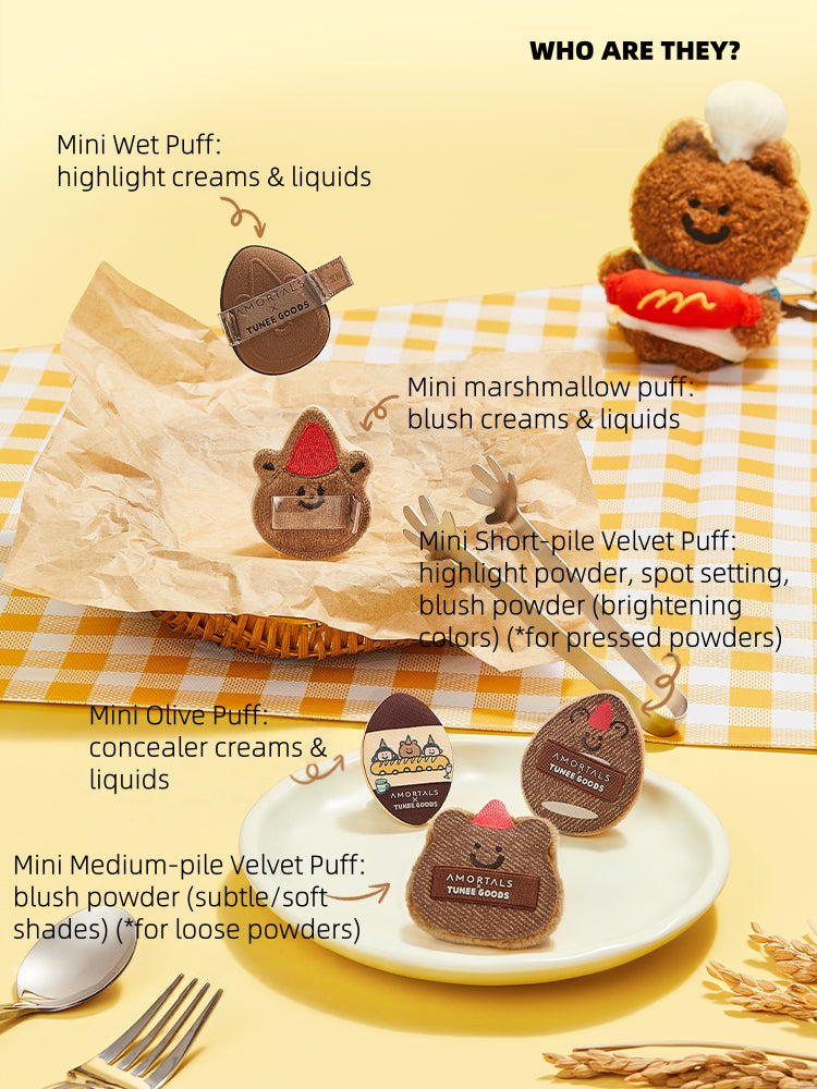 TUNEE GOODS Thumb Puff Mini Pack 5 In