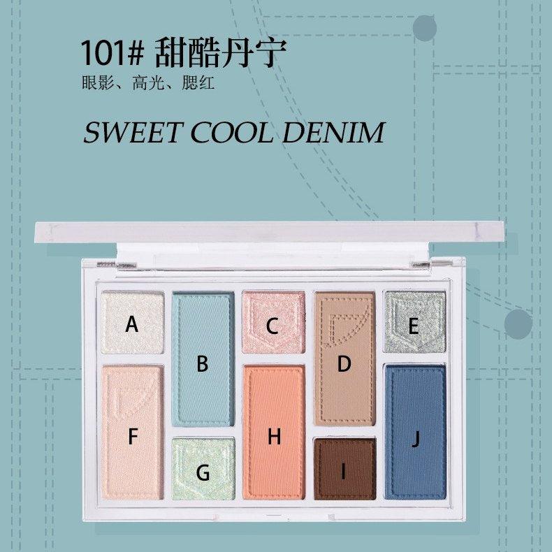 BIYA 10 Colors Eyeshadow Palette 15g