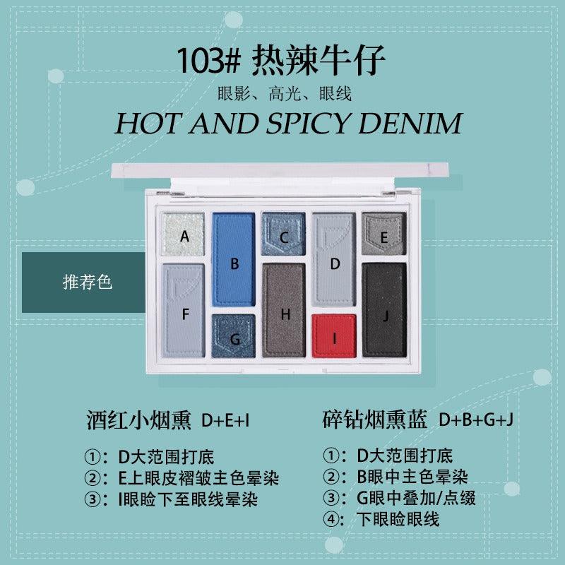 BIYA 10 Colors Eyeshadow Palette 15g