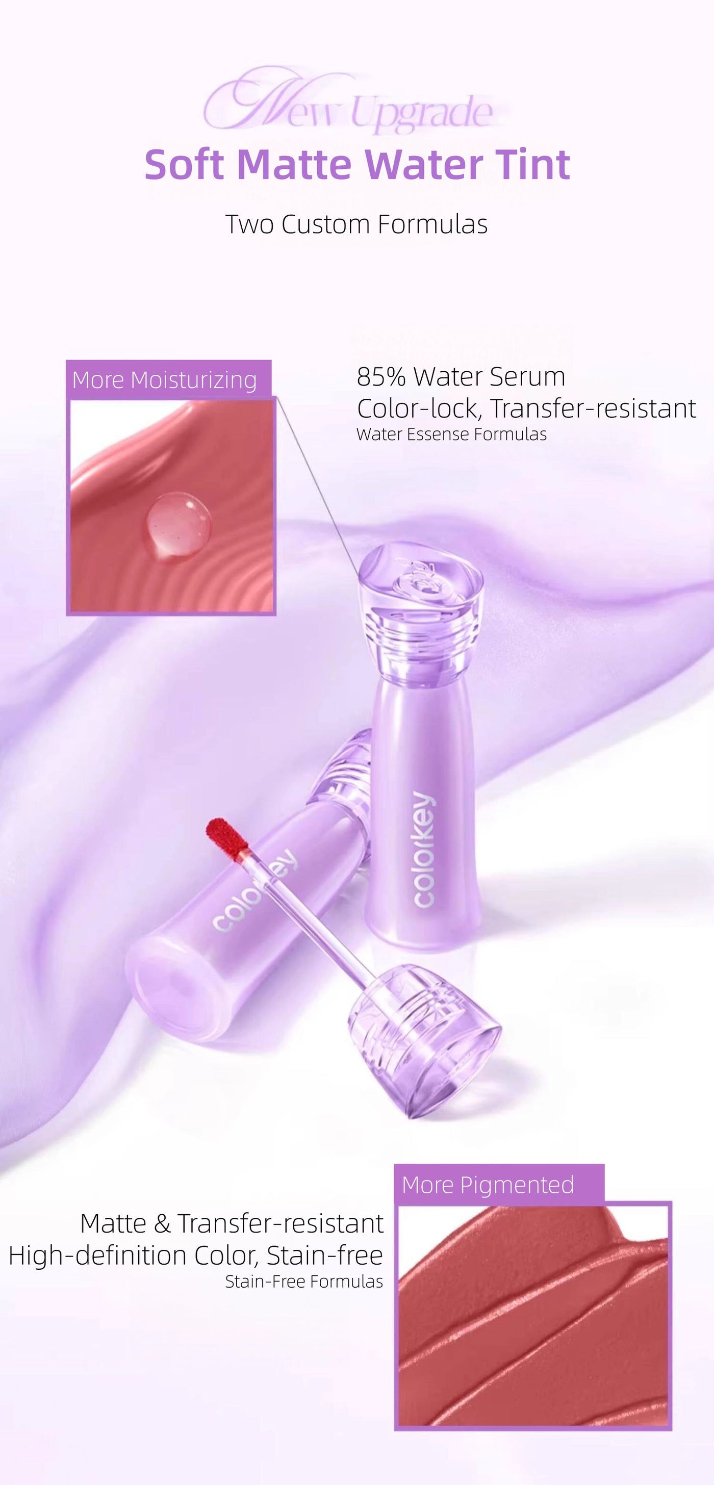 Colorkey - Lucky Purple Soft Matte Water Tint 2.5g