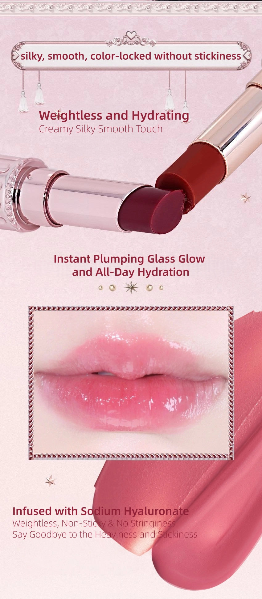 Colorrose - Crystal Mirror-Finish Lip Rouge 3.2g