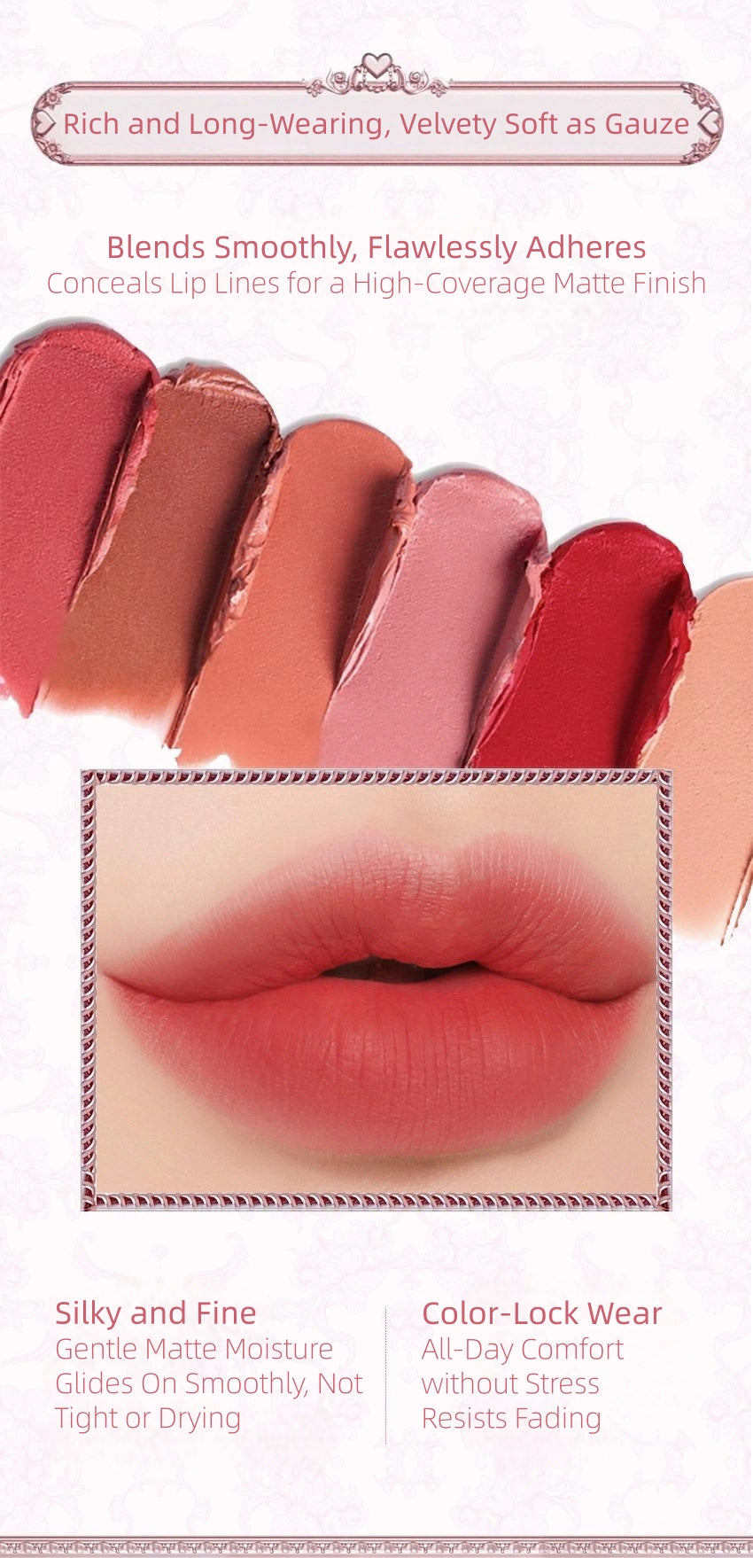 Colorrose - Velvet Matte Lipstick 4g