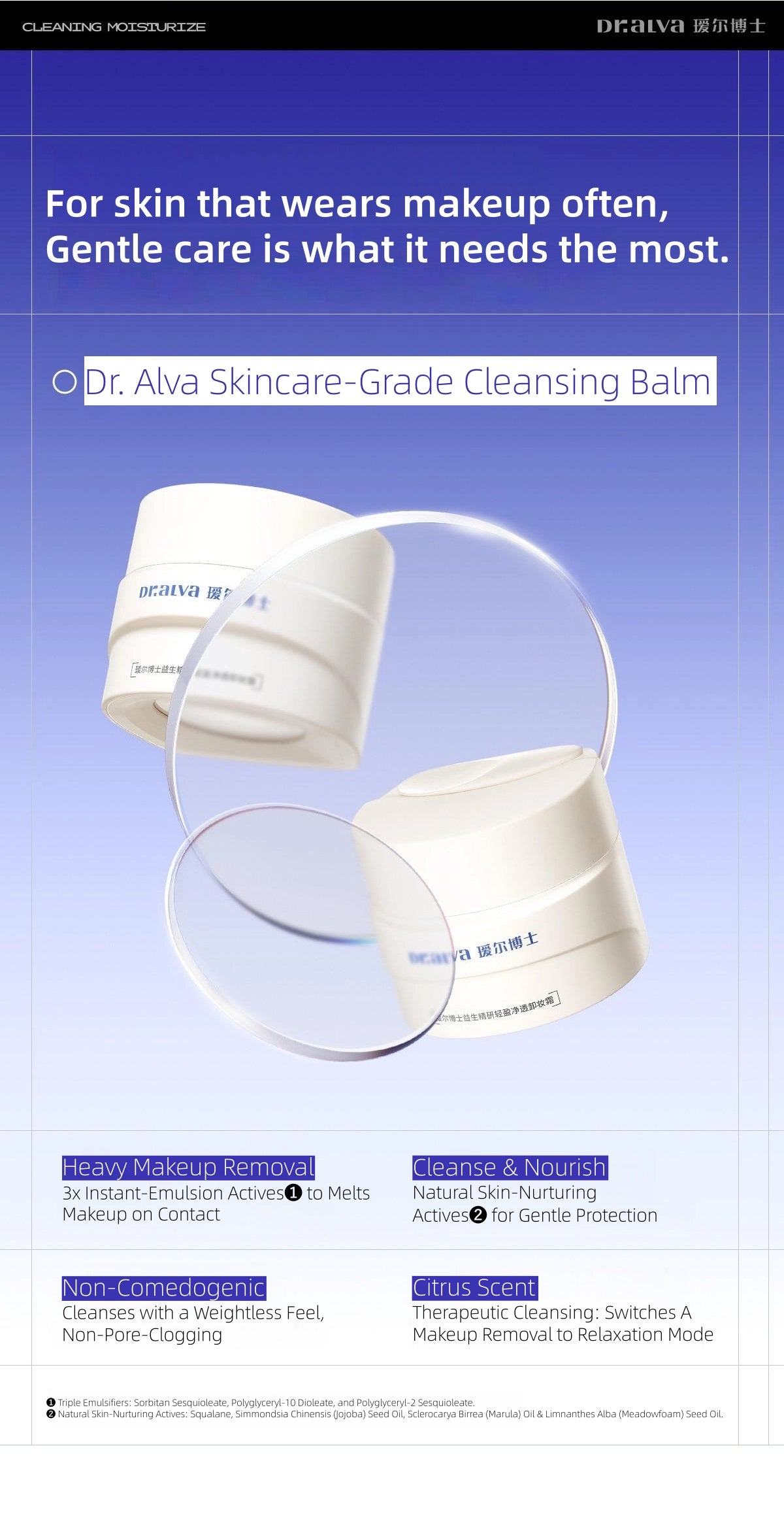 Dr. Alva 287 Probiotics Professional Refining Makeup Removal Cream 100ml