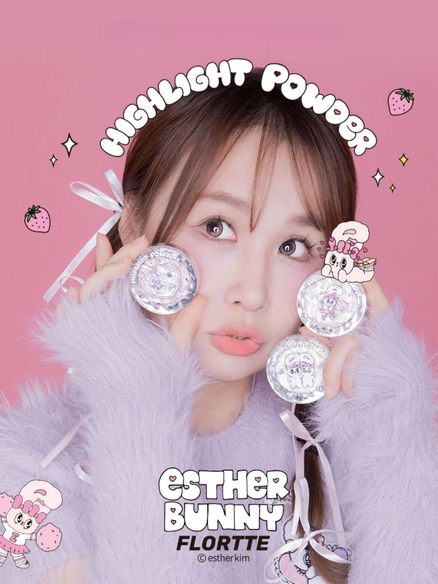 Flortte Esther Bunny Highlight Powder 4g