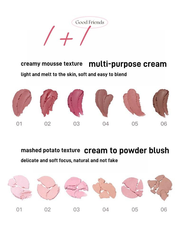 Flortte Good Friends Multi Purpose Blush Duo 3.2g