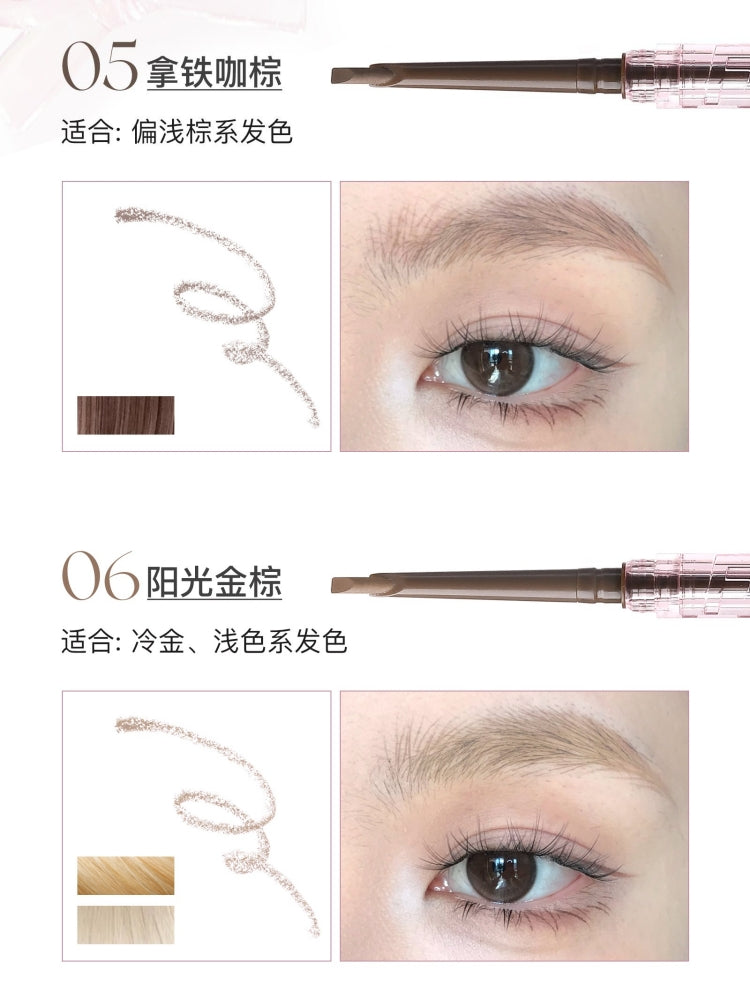 Flortte Solid Small Machete Eyebrow Pencil 6 Shades 110mg