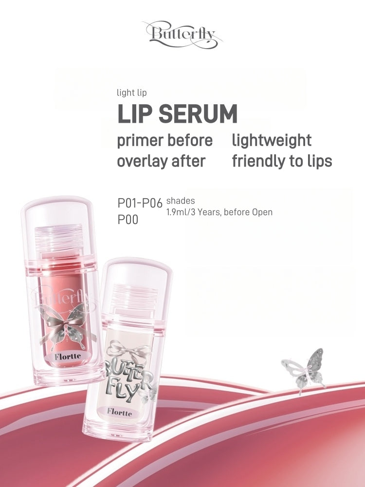 Flortte - Twin Butterfly Series Lip Serum Twin P 1.9g