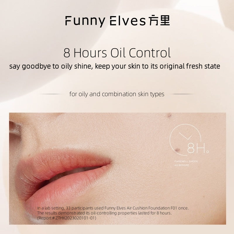 Funny Elves Cushion Foundation Oily Skin Formula 10g*2