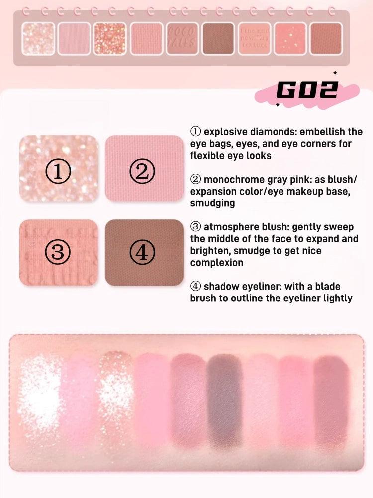 GOGO TALES 9 Colors Eyeshadow Palette 11g