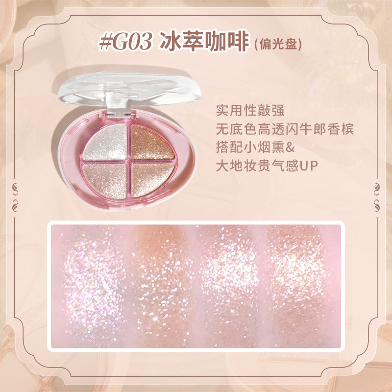 Glittering Colourful Eyeshadow Palette 4.8g