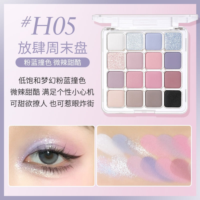 16 Colors Eyeshadow Tray 19.2g