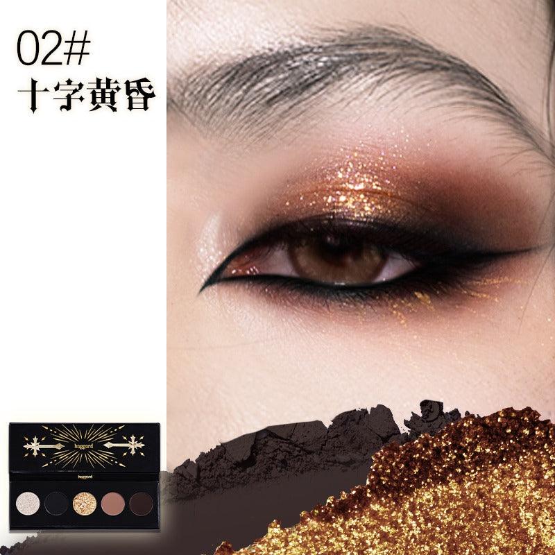 Haggard Five Colors Eyeshadow Palette Gothic Makeup 4.2g