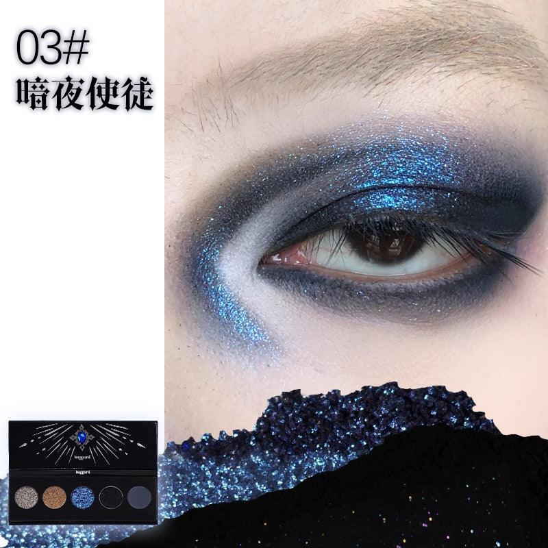 Haggard Five Colors Eyeshadow Palette Gothic Makeup 4.2g