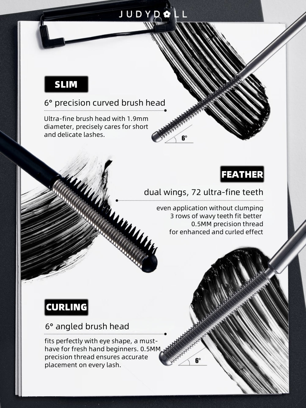 [2g/3g] Iron Strong Mascara Lifting Waterproof