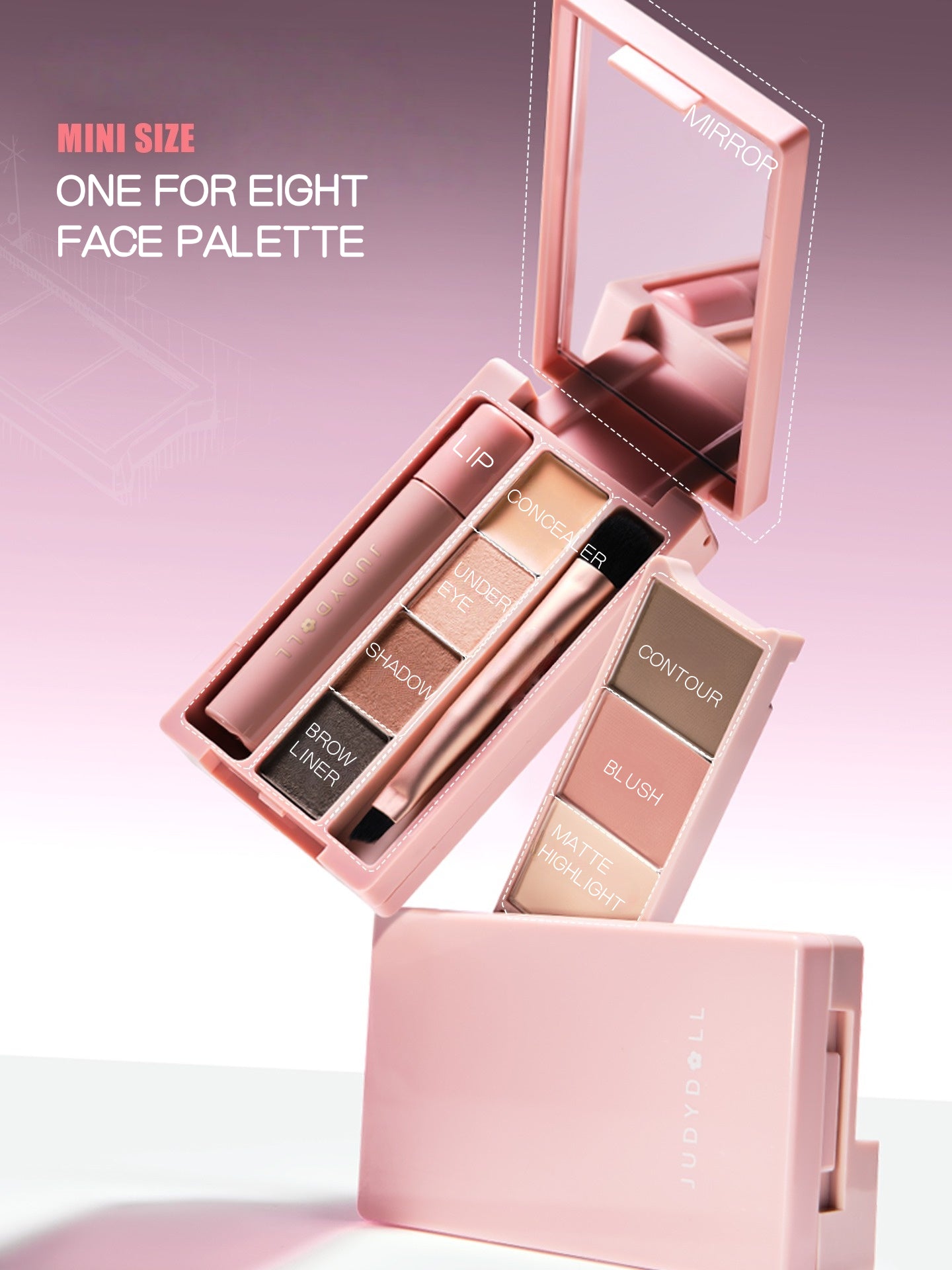 Judydoll Portable Makeup Palette All-in-One Purpose