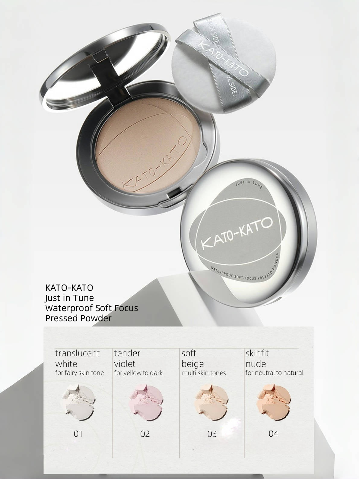 KATO-KATO Just in Tune Waterproof Soft Focus Pressed Powder 9g