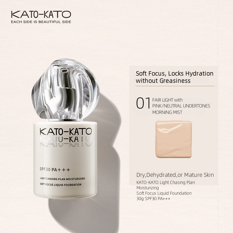 KATO-KATO Light Chasing Plan Moisturizing Soft Focus Liquid Foundation 30g SPF30 PA+++