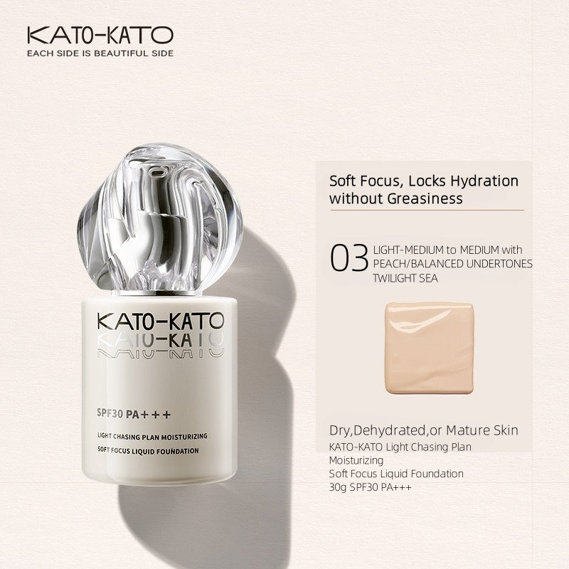 KATO-KATO Light Chasing Plan Moisturizing Soft Focus Liquid Foundation 30g SPF30 PA+++