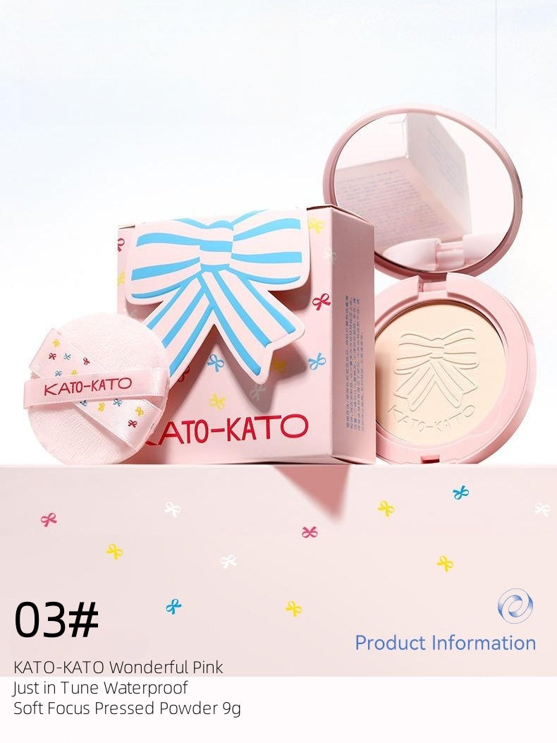 KATOKATO - Wonderful Pink Just in Tune Waterproof Soft Focus Pressed Powder 9g