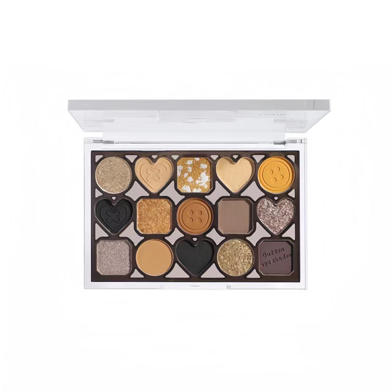 KAXIER Button Series Eye Palette 15 Colors 12g
