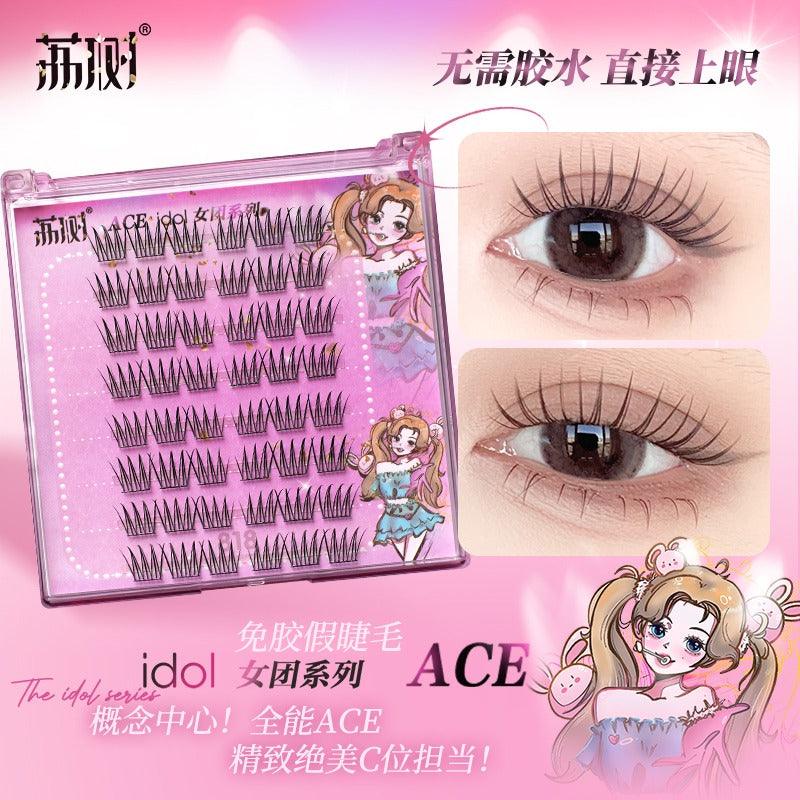 POP Girls Makeup Glue Free False Eyelashes 48