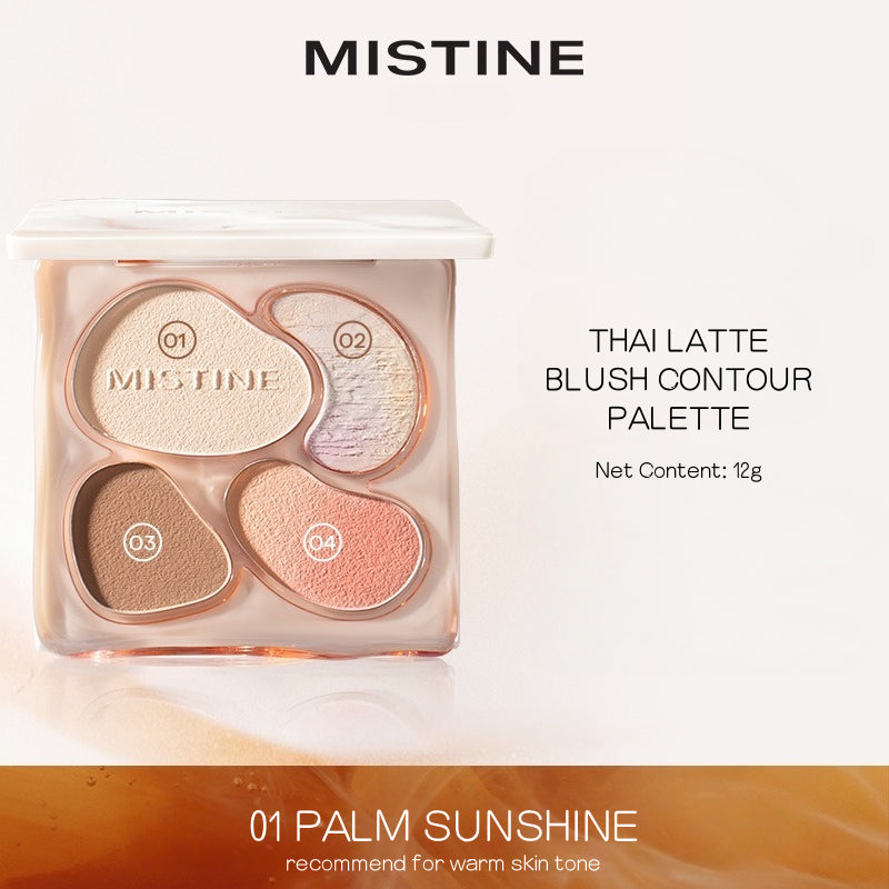 Mistine Thai Latte Blush Contour Palette 12g