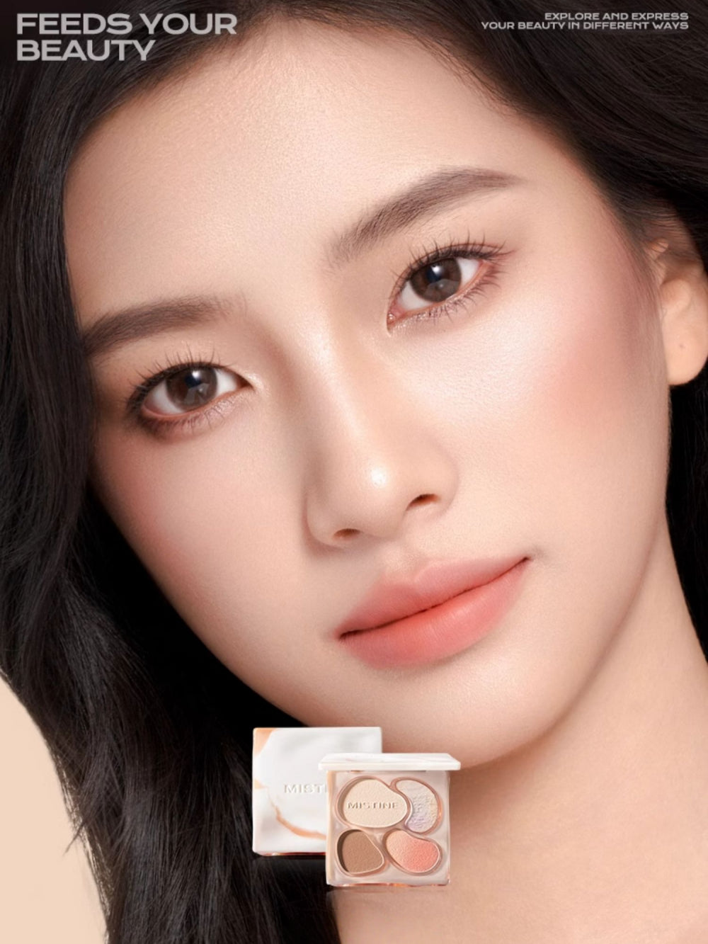 Mistine Thai Latte Blush Contour Palette 12g