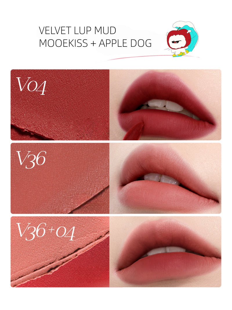 Mooekiss Apple Dog Velvet Lip Mud 3g