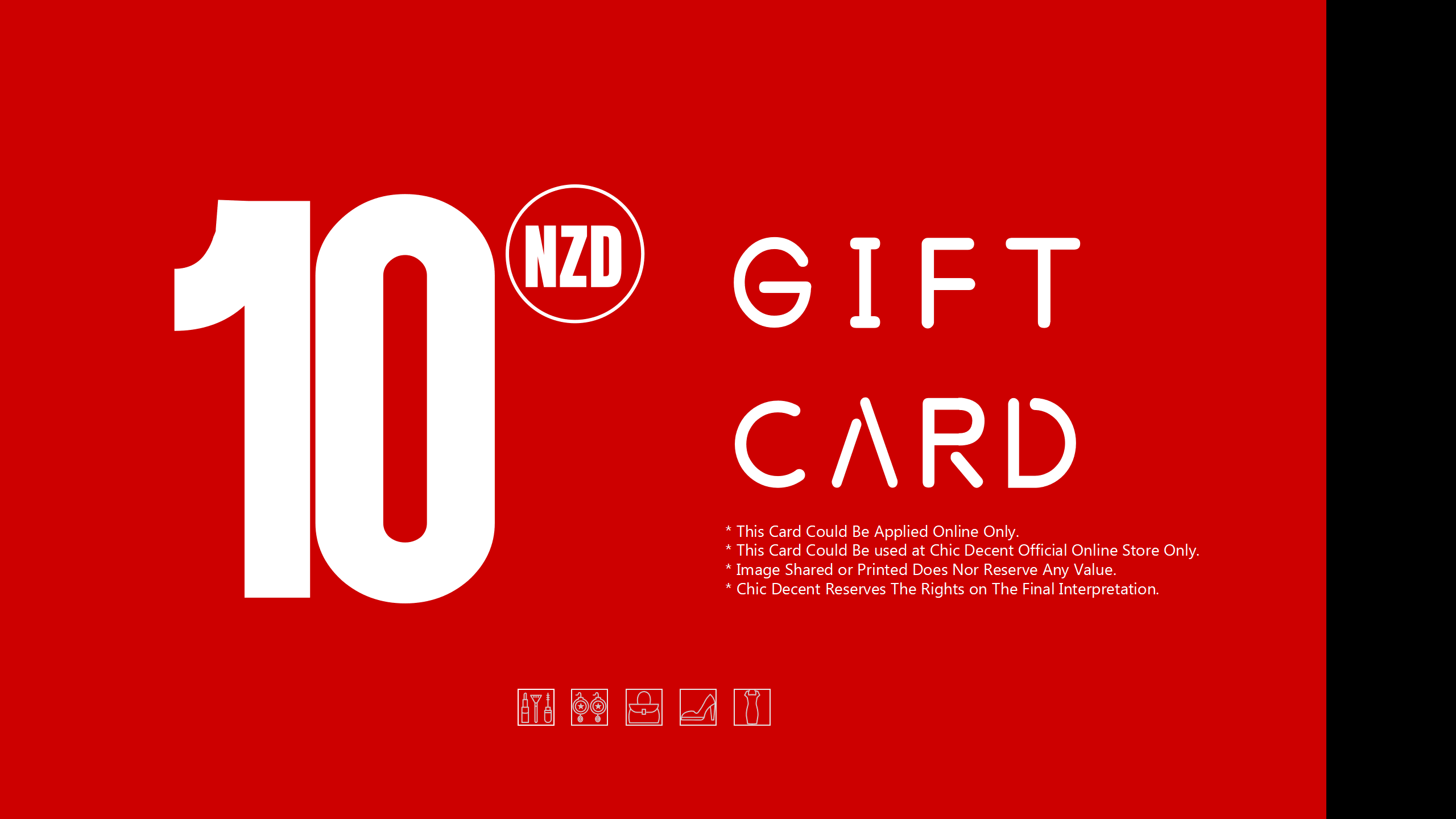 Chic Decent Gift Card in NZD
