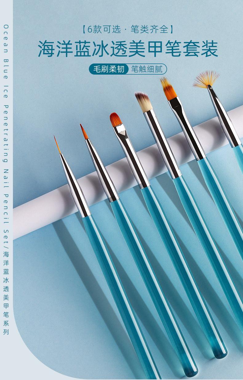 Nail Art Brush Set 6 In YSN018 - Chic Decent