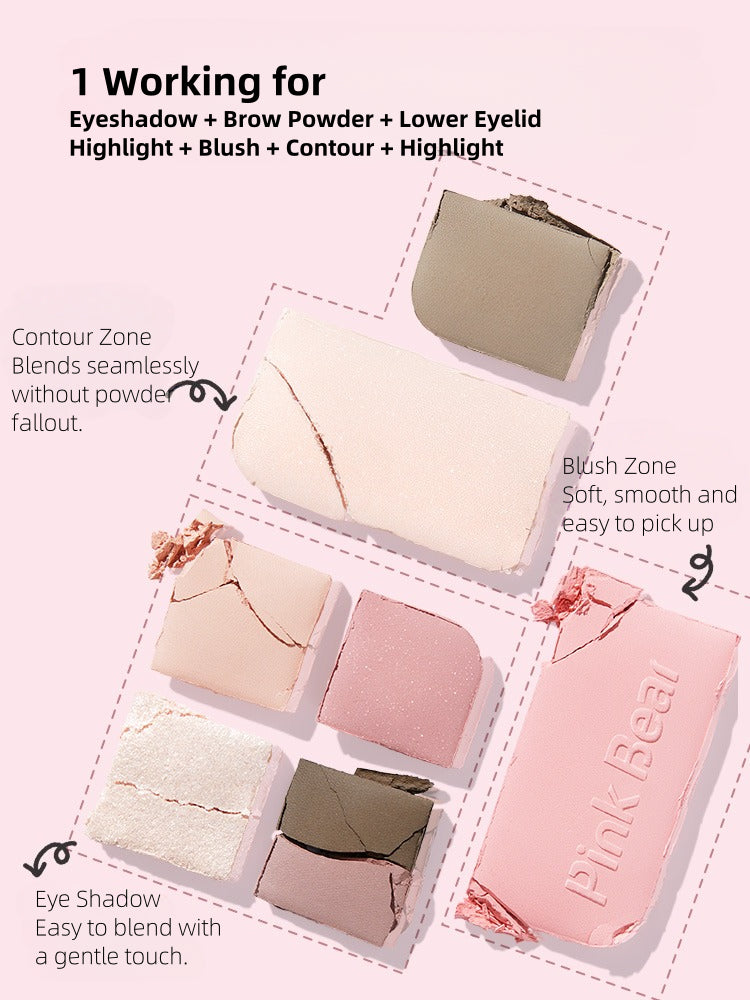 Pink Bear Multi Eyeshadow Palette 10g