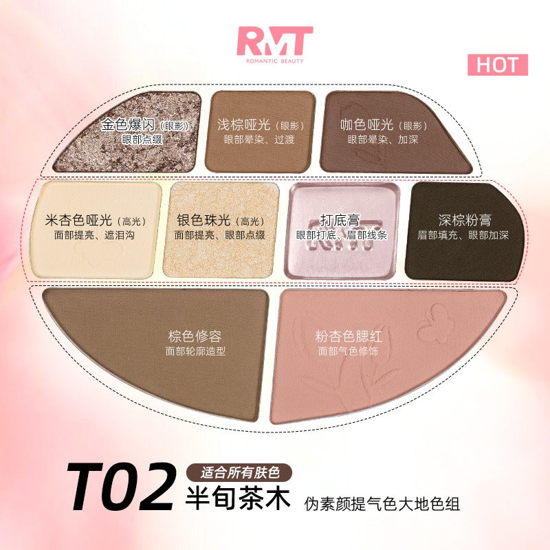 Romantic Beauty Floral Comprehensive Makeup Palette 14g