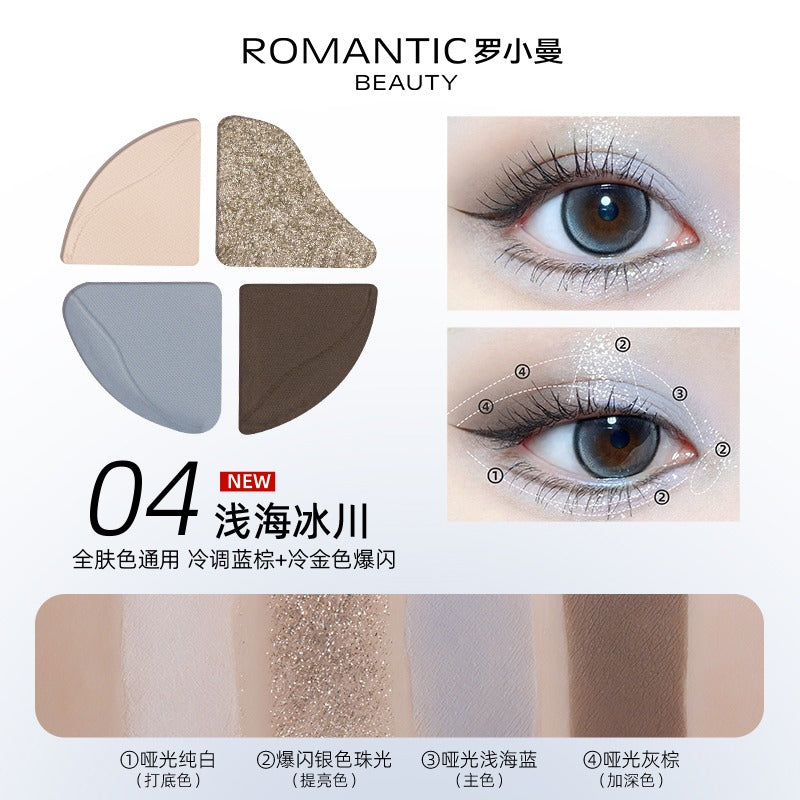 Romantic Beauty Four Color Eyeshadow 2g