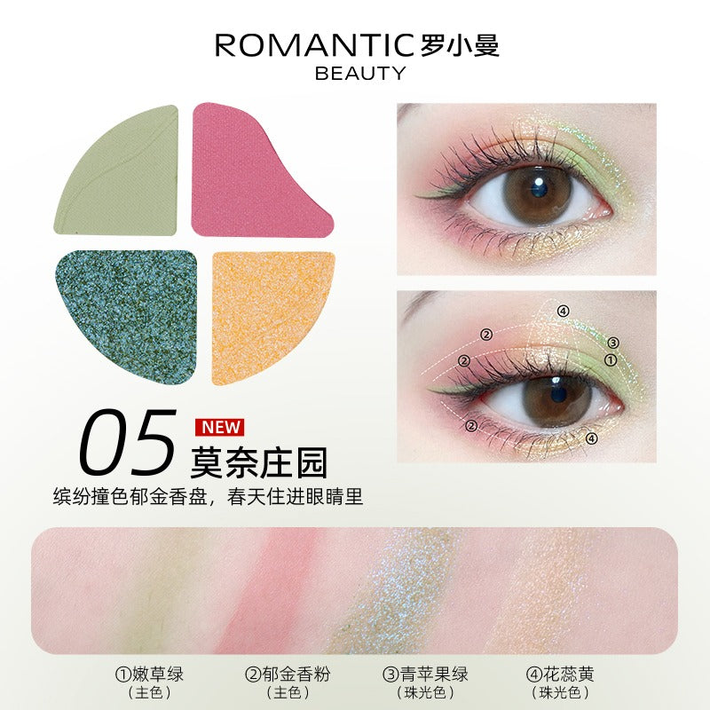 Romantic Beauty Four Color Eyeshadow 2g