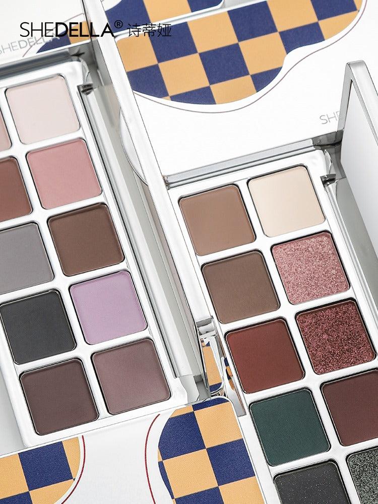 Shedella Checkerboard 10 Colors Eye Palette 10g