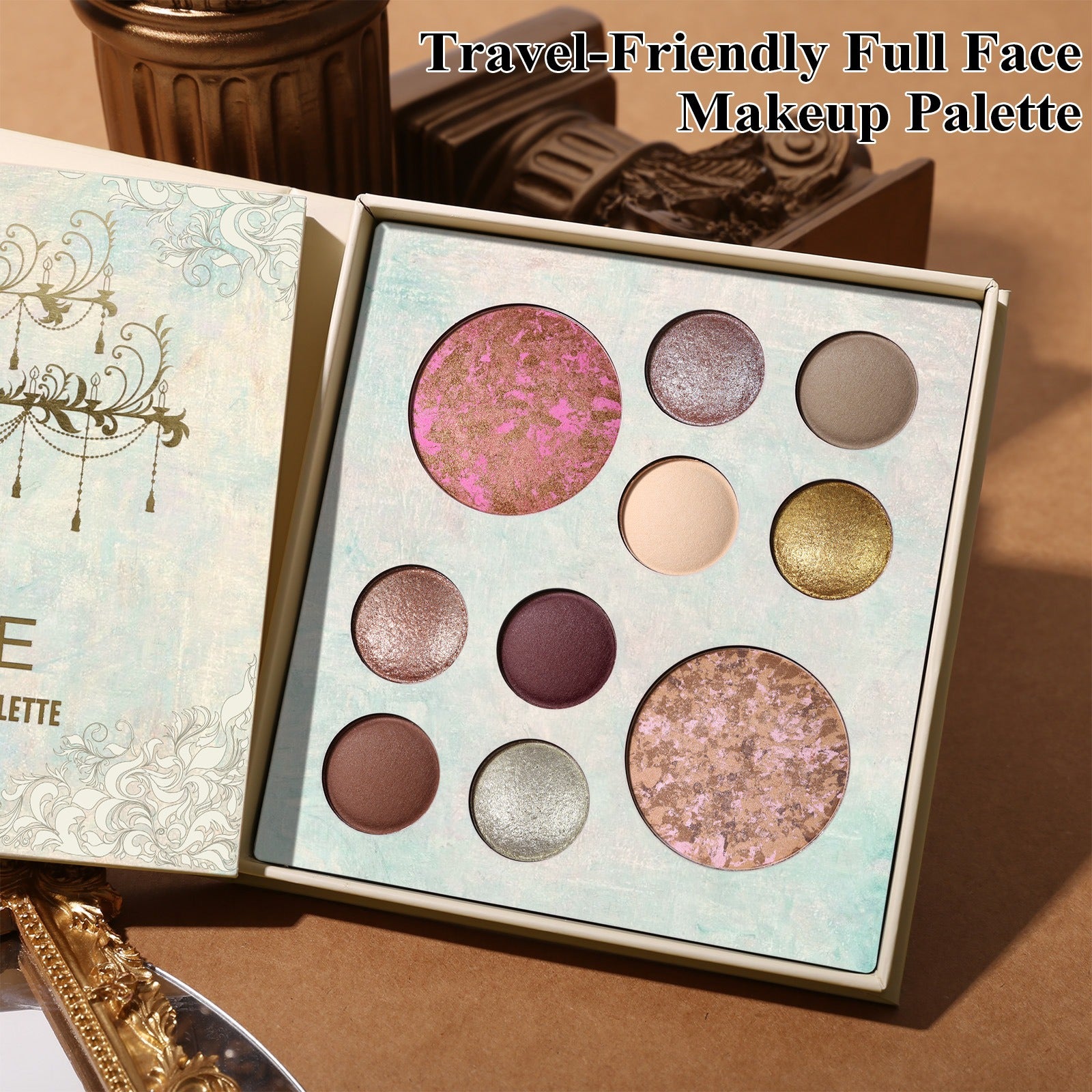 10 Color Baked Beauty Face Palette 17.44g