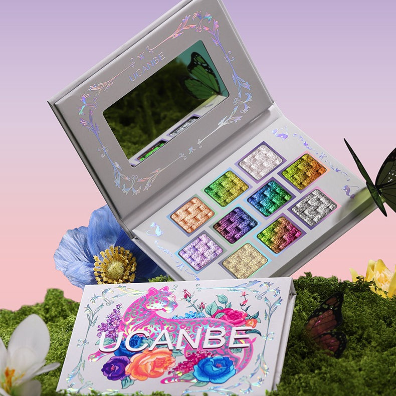 UCANBE 10 Colors Chameleon Eyeshadow Palette Lunar Mirage 7g