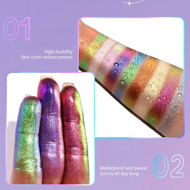 UCANBE 10 Colors Chameleon Eyeshadow Palette Lunar Mirage 7g